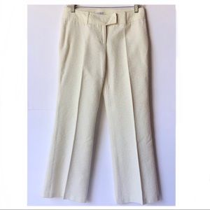 Oasis Cream Metallic pants Women’s Size 10/36